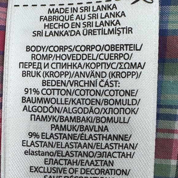 Polo Ralph Lauren Mens Shirt 3XLT Button Up Plaid Multicolor Pink Stretch NEW - Picture 11 of 12